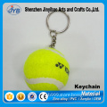 Wholesale 40mm Round Plastic Keychain with Tennis Shape